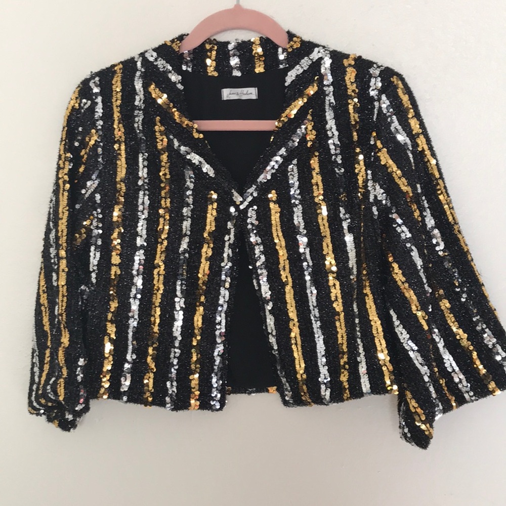 June & Hudson LA designed sequin knit sweater
